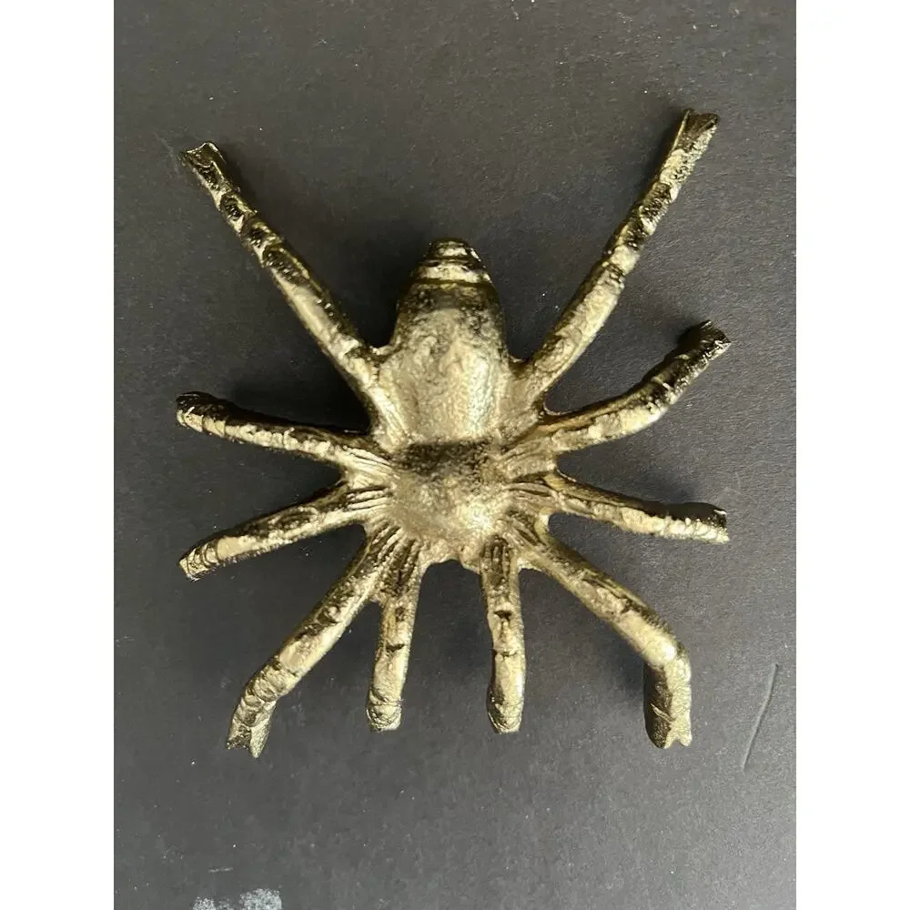 4 Metal Spider Insect Bugs Wall Figurine Hanging Halloween Fence Art Decor 4”-5”